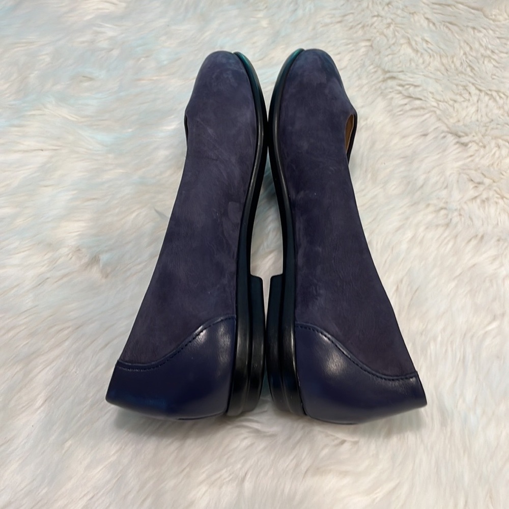 SAS Scenic Flat Cosmic Blue Leather Women Shoes Size 9 1/2 WW - Picture 7 of 11